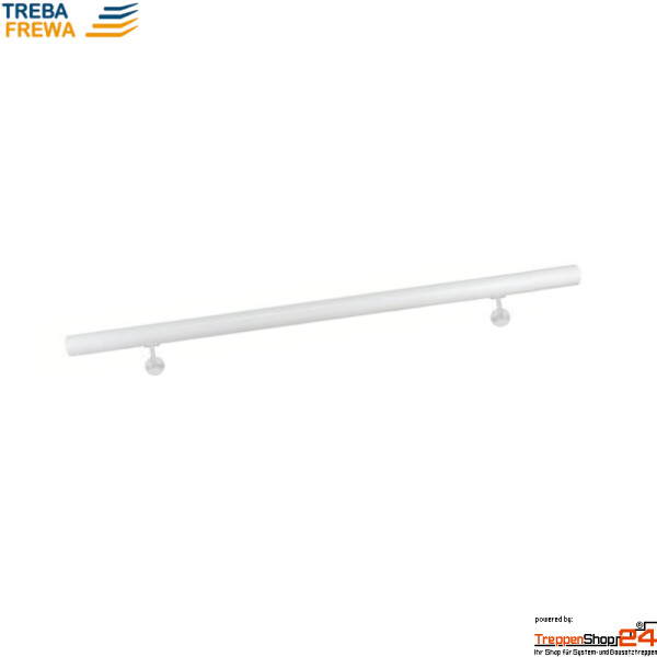 H27 Handlauf 150 cm Aluminium weiß