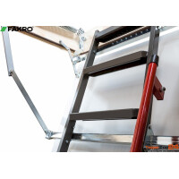 Bodentreppe LMP 144x60 cm R bis 366 cm, U-Wert 1,1 W/(m²K)