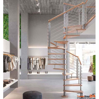 quadratische Spindeltreppe Ginestra G 140 x 140 cm