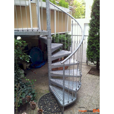 Spindeltreppe Camelia Zink Ø 150 cm