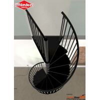 Spindeltreppe Rondo Smart Ø 160 cm