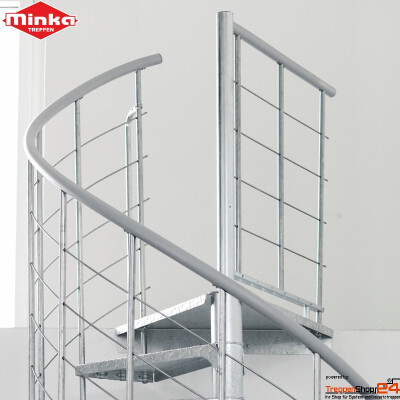 Spindeltreppe Spino Zink Smart Ø 120 cm