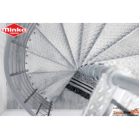 Spindeltreppe Spino Zink Smart Ø 120 cm
