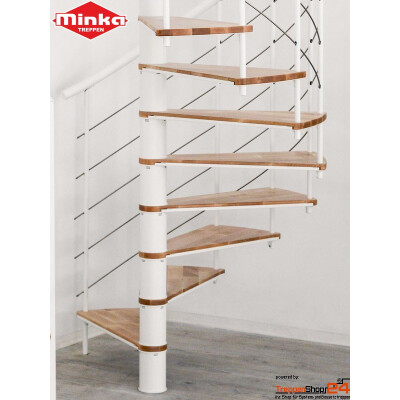 Spindeltreppe Fusion Ø 120 cm Buche