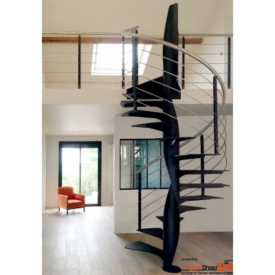 Spindeltreppe Xeno C Ø 100 cm, 12 Steigungen (11...
